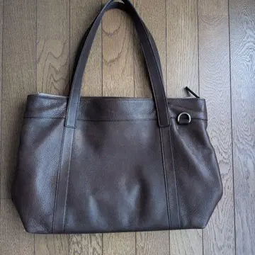 새상품급 MARGARET HOWELL 브라운 토트백