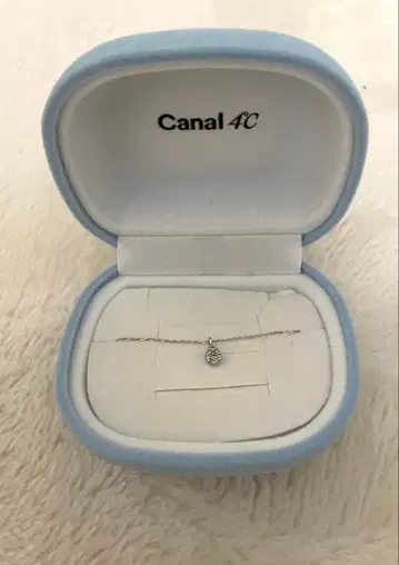 Canal 4C 실버 목걸이 드롭 물방울 K10