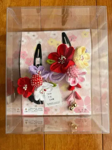 산비 아라카와 머리 장식 일본 정통의상 소품 시치고산 3세