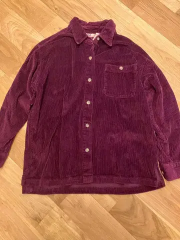 90s 박스 실루엣 코듀로이 셔츠 L