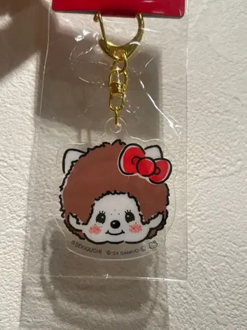 몽치치 x 헬로키티 아크릴 키링 몽치치