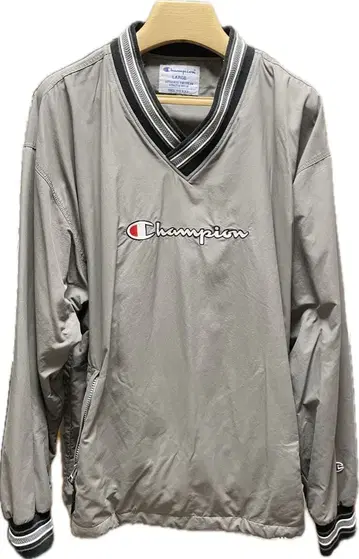 Champion 나일론 자켓 풀오버 L 사이즈 그레이