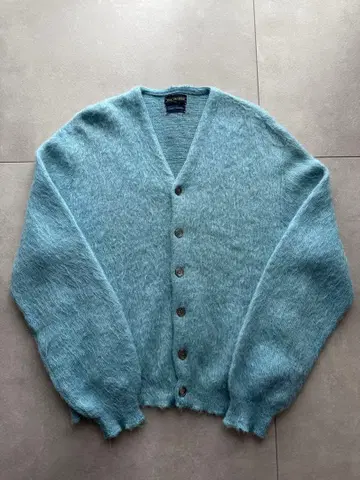 털이 긴 모헤어 가디건 60s 70s