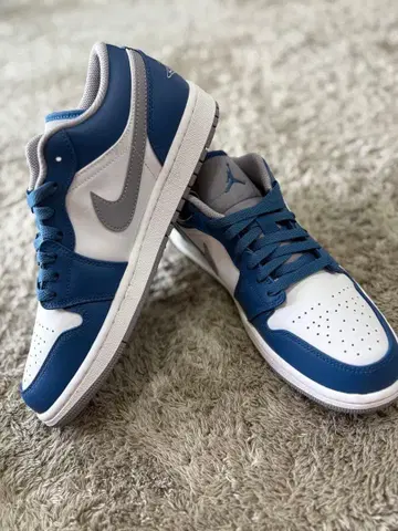 Jordan 로우컷 스니커즈 네이비/화이트