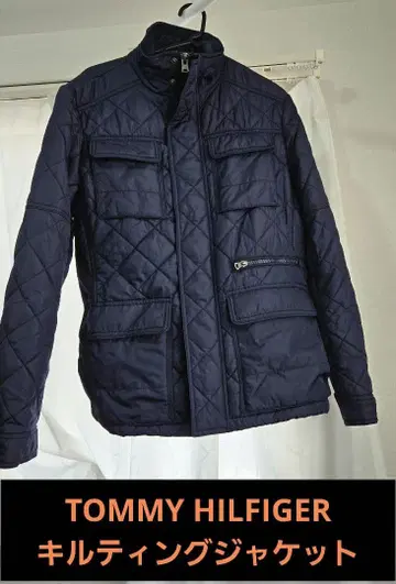 [새상품급] TOMMY HILFIGER 네이비 퀼팅 자켓