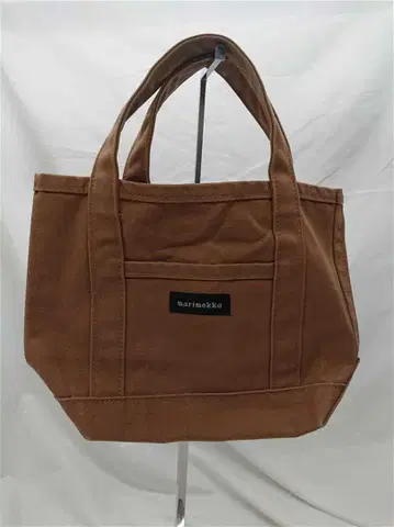 마리메꼬 미니 토트백 브라운 계열 캔버스 소재