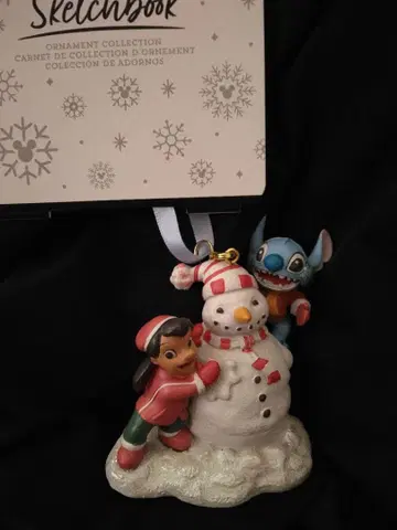 릴로 & 스티치 크리스마스 오너먼트 눈사람