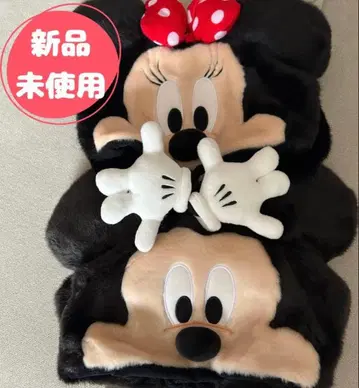 미키 미니 퍼 캡 미사용 새상품