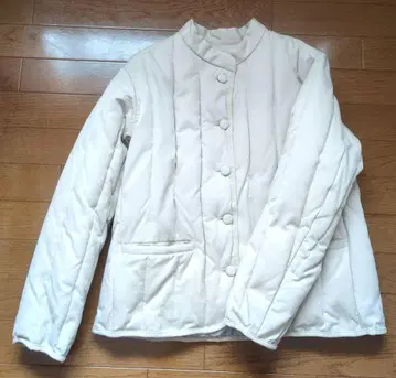 SamansaMos2 아이보리 퀼팅 자켓