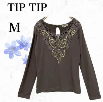 [ TIP TIP ] 팁 칩 자수 디자인 티셔츠 [ M ] 티셔츠 화려함