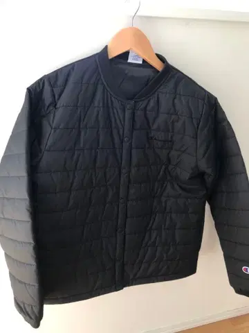 Champion 스냅 버튼 충전솜 자켓 M 미사용 블랙