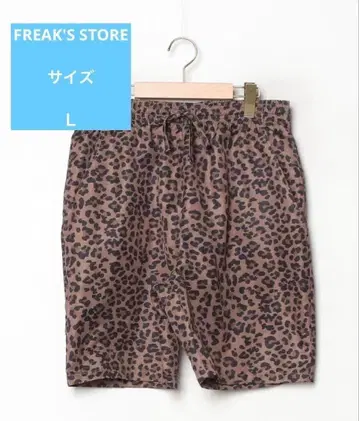 FREAK'S STORE 레오파드 무늬 허리밴딩 숏팬츠