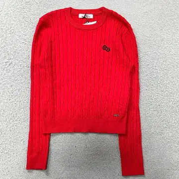 택 포함 새상품 guess x HELLO KITTY 리브 니트 긴팔