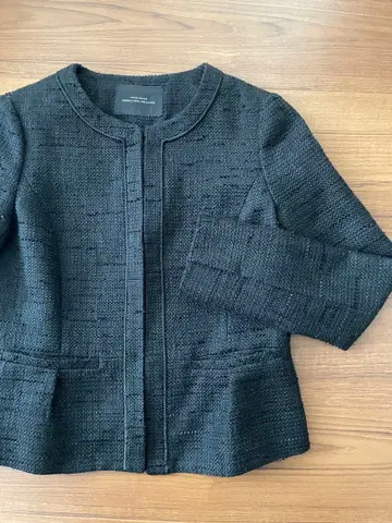 Green Label Relaxing 노카라 자켓 블랙