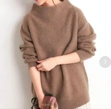 SLOBE IENA 라쿤 혼 뉴앙스 오버 풀오버 스웨터