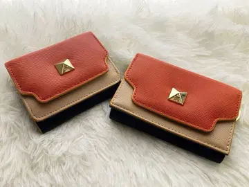 [ 2세트 ] jouetie 컬러 엣지 피라미드 스터드 지갑+키케이스