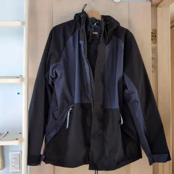 나일론 자켓 블랙/네이비 마운틴 파카 WORKMAN