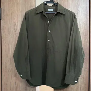 MHL 마가렛호웰 코튼 셔츠 카키 sizeS