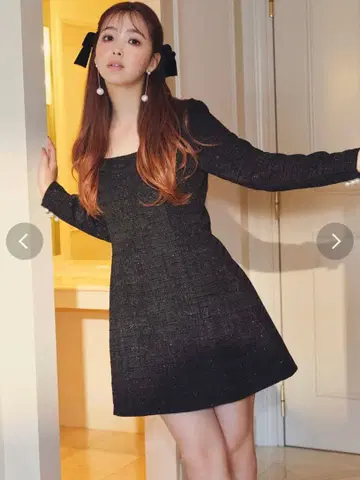 CALNAMUR 칼남무르 트위드 미니 원피스