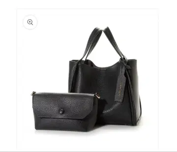 미니 숄더백이 포함된 소프트 가죽 느낌 미니 토트백