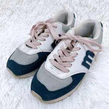 moz 모즈 스니커즈 2361 24.5cm 화이트 그레이 핑크 네이비