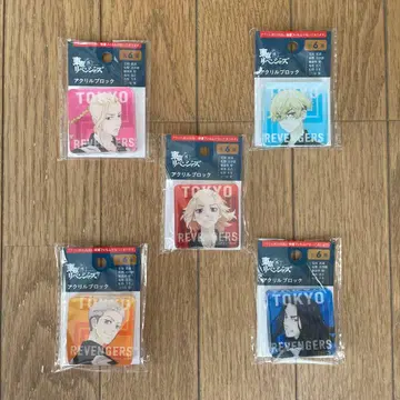 도쿄 리벤저스 아크릴 블록 5개 세트
