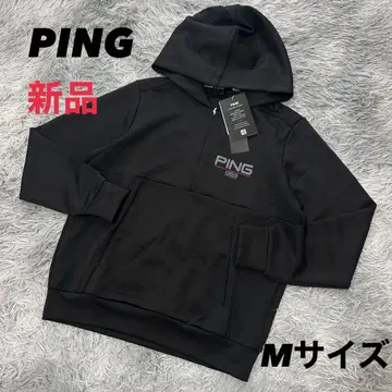 새상품 PING 핑 후드티 하프 지퍼 후디 종이상자 니트 M