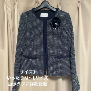 anySis 네이비 트위드 자켓 사이즈 3
