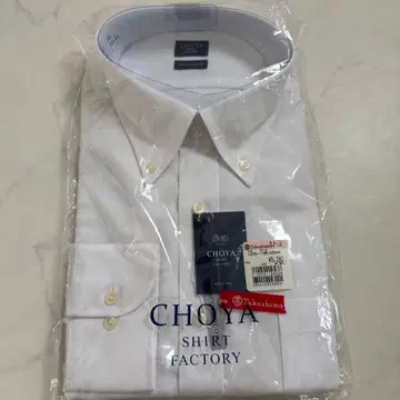 미사용 새상품 CHOYA 와이셔츠 43-84 사이즈 100% 코튼