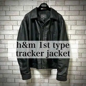 [ H&M ] [ 1st 타입 ] 가죽 트래커 자켓