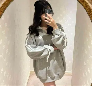 epine 하프 지퍼 후드티