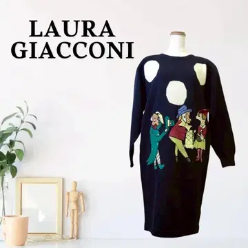 zG559 [ XL ] LAURA GIACCONI 롱 슬리브 니트 원피스