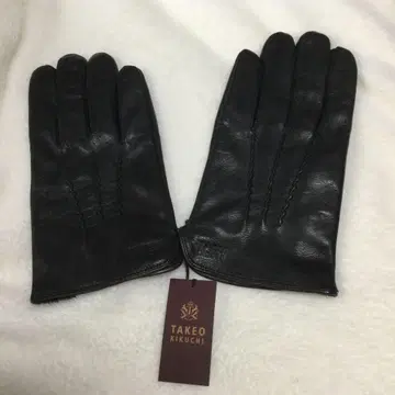 TAKEO KIKUCHI 블랙 가죽 장갑