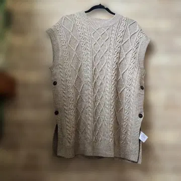 SM2 케이블 니트 베스트 모카