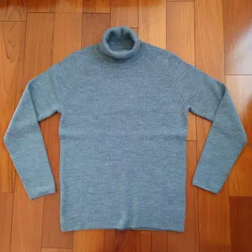 [ 거의 미사용품 ] 헬스장 터틀넥 니트 스웨터 그레이 M