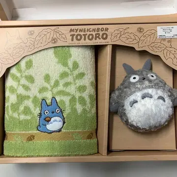 이웃집 토토로 워시 타월 & 봉제 인형 세트