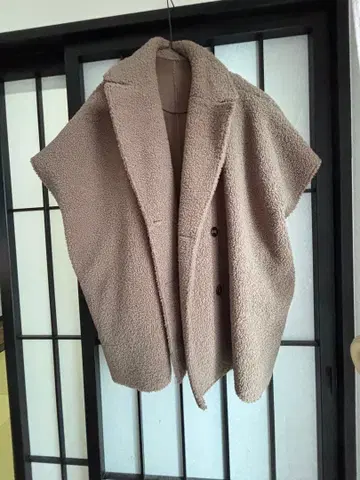 베이지 보아 자켓 테디베어 코트