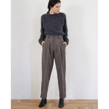 [ 새상품급 ] CLANE 클라네 울 도트 슬릿 팬츠 사이즈 1