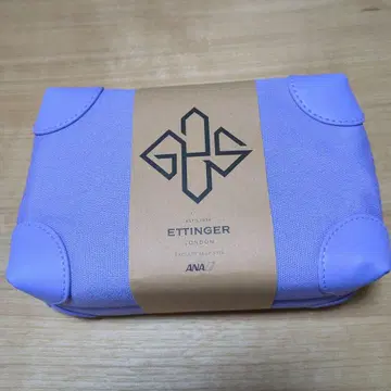 ETTINGER 트래블 파우치 라벤더 퍼스트 클래스 ANA 한정판