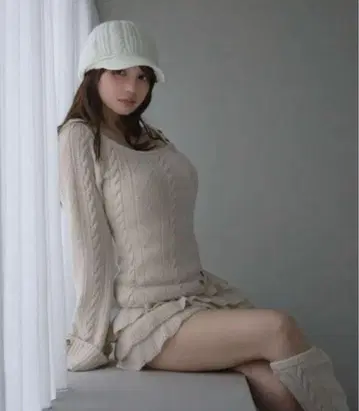 [ ANDMARY ] Leia frill set up beige