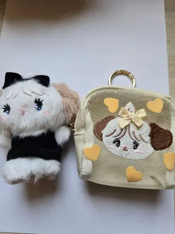 mikko 미코 수플레 메쉬 파우치 봉제 인형