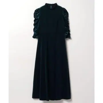 allureville 다크 그린 벨로아 원피스