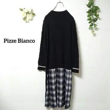 Pizze Bianco 니트 원피스 프리 울 혼방