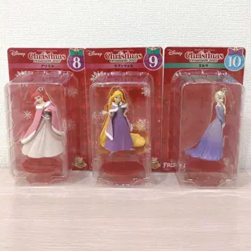 디즈니 크리스마스 오너먼트 복권 아리엘, 라푼젤, 엘사 3종