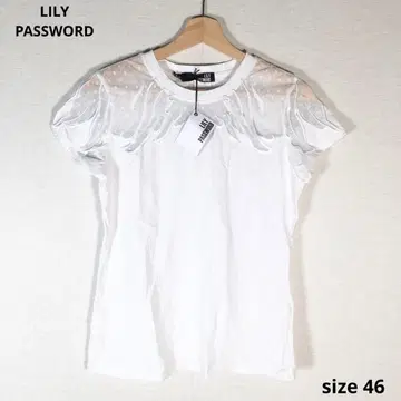 미사용품 LILY PASSWORD 반팔 T셔츠 XL 46