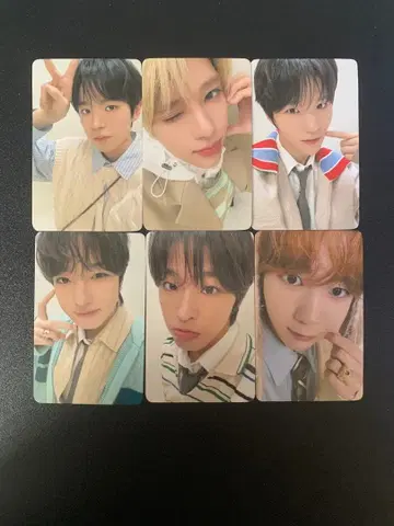 NCT WISH 6000엔 트레이딩 카드 6종 컴프