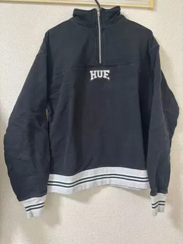 HUF 하프 지퍼 트레이닝복 블랙