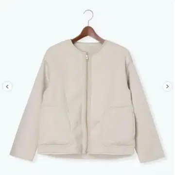 테치치 리버서블 퍼 무스탕 블루종 아이보리