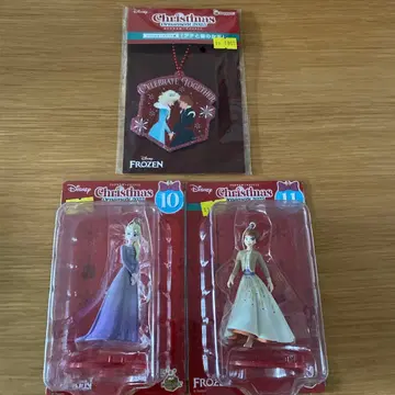 해피 복권 Disney 안나 엘사 크리스마스 오너먼트 2025 3종