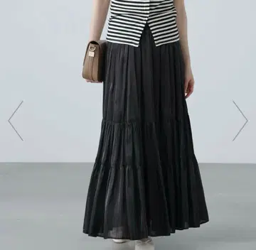 프리즈마트 샤이니 캉캉 스커트 블랙